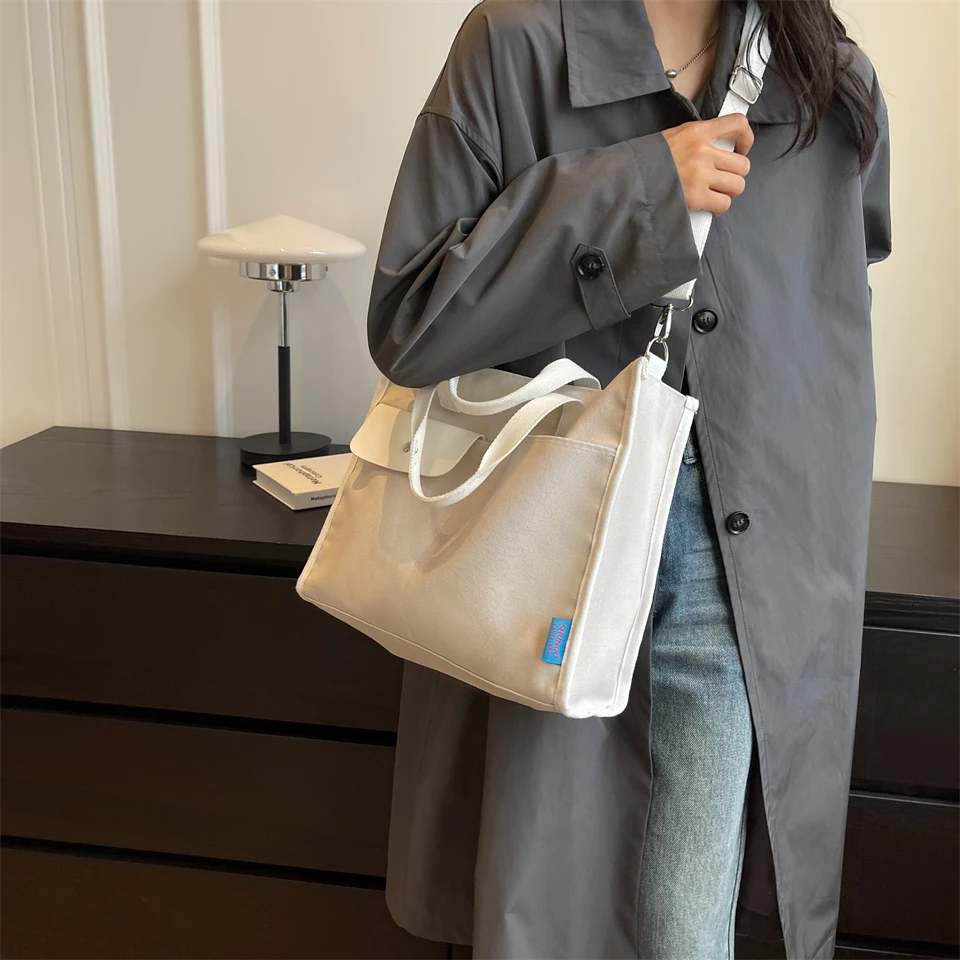 Designer Leisure Crossbody Bags For Women Canvas Handbags Travel Large Tote Multifunction Lady Shoulder Bags