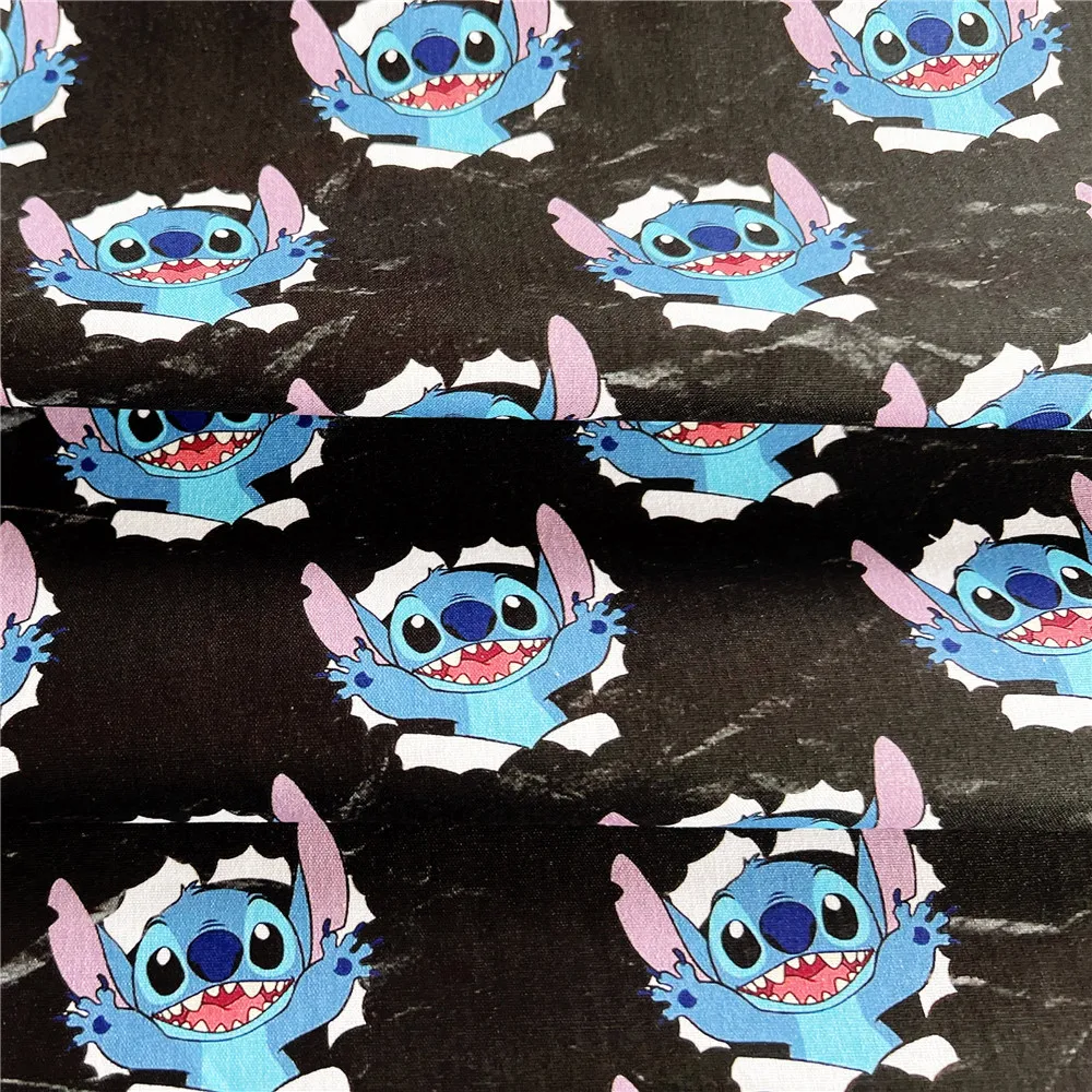 Tanio Sprzedaż Disney Stitch bawełna tkaniny do szycia sklep