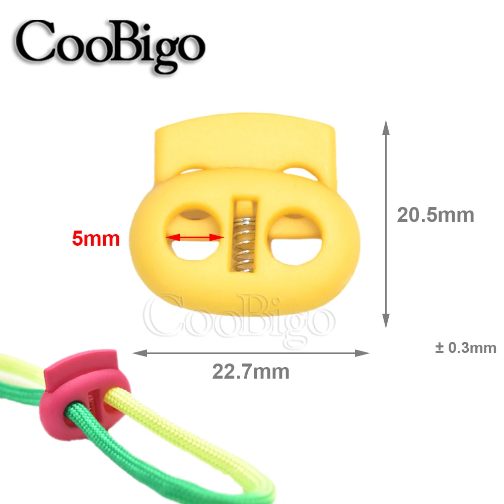 12pcs cord lock stopper Plastic Cord Lock Stopper Toggle Clip Block Retainer Drawstring Elastic Lanyard Paracord Rope Garment Bag Accessories