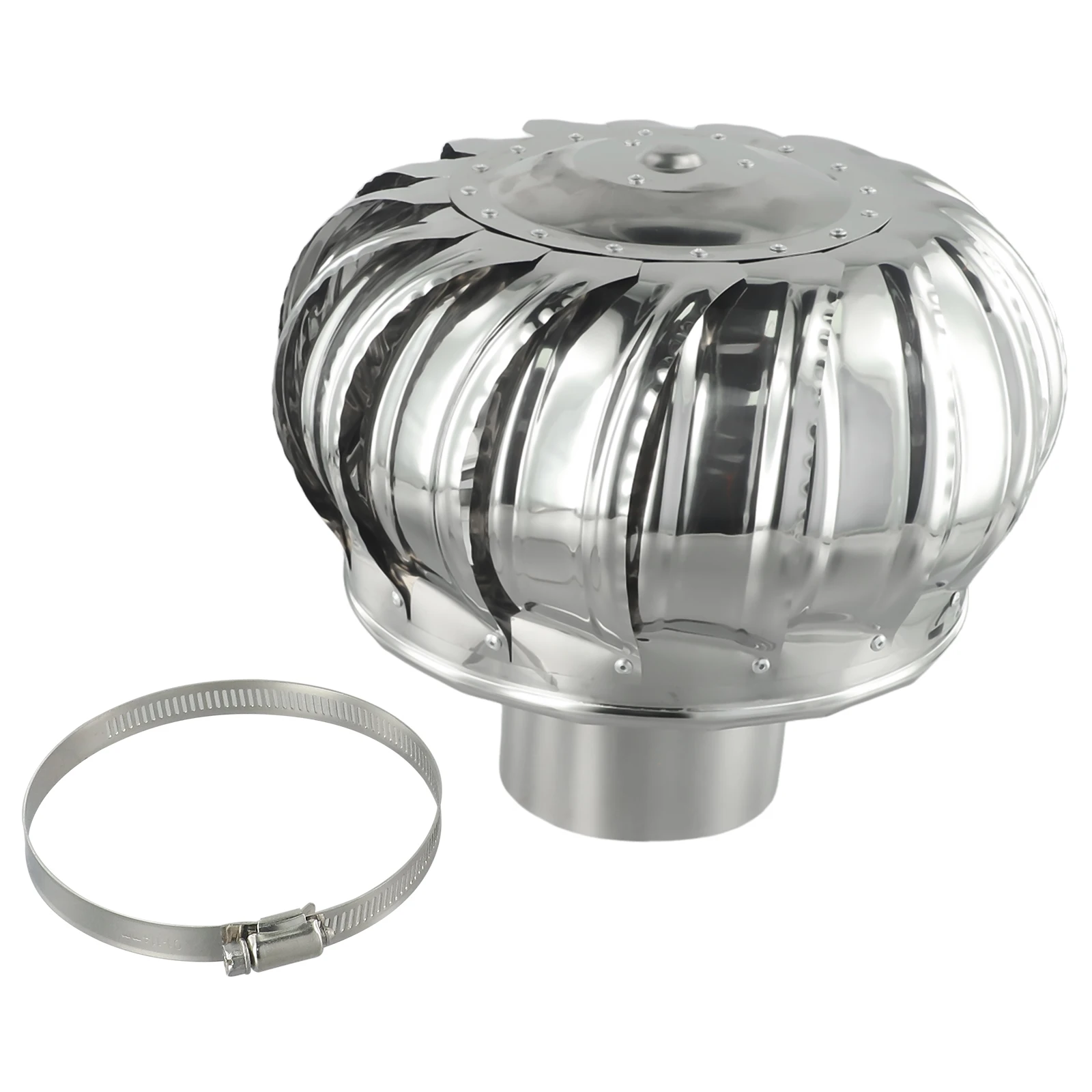 Chimney Cowl Cap Pot Guard Stainless Steel Flue Pipe Cover Cap Vent Top Exhaust Wind Home Improvement Cooling System