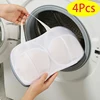4Pcs Bra Laundry Bag Brassiere Clean Pouch Underwear Wash Package Anti Deformation Mesh Pocket Washing Bag For Washing Machine 1