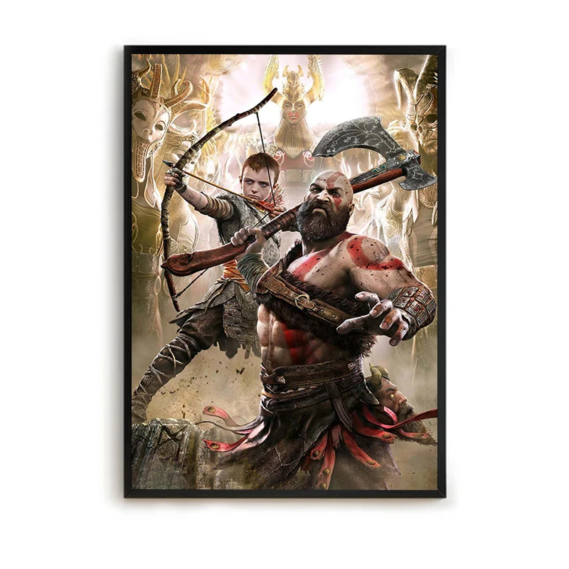

Decorative Paintings God of War Gaming Room Decoration Posters Home Decor Decorative Pictures for Living Room Poster Canvas Wall