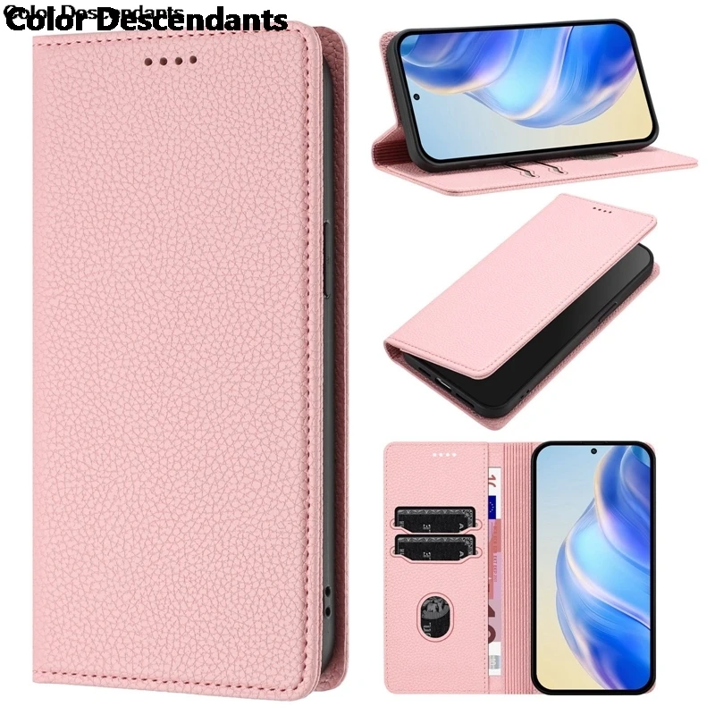 Luxury Leather Magnetic Wallet Case - Enhanced Protection