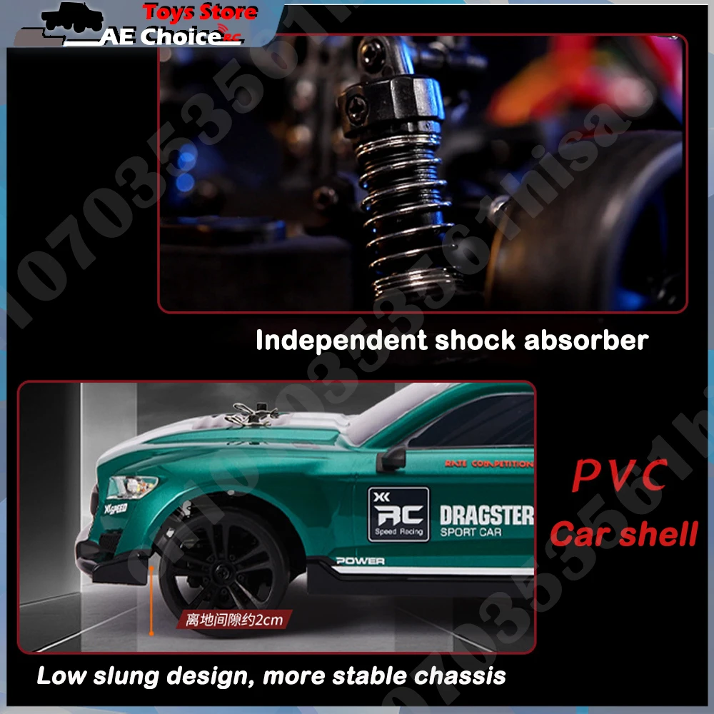 Drift RC Racing Car 1/14 Ford Mustang RC Car High Speed 2.4G 4WD Drift Remote Control Muscle Car Toys for Boys 2