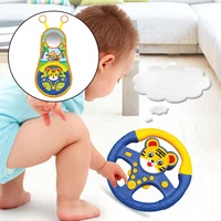 Baby Car Seat Toy Simulation Musical Steering Wheel Toy Motor Skil Toddler Steering Wheel Toy  For Infant Girl Boy Gifts 2