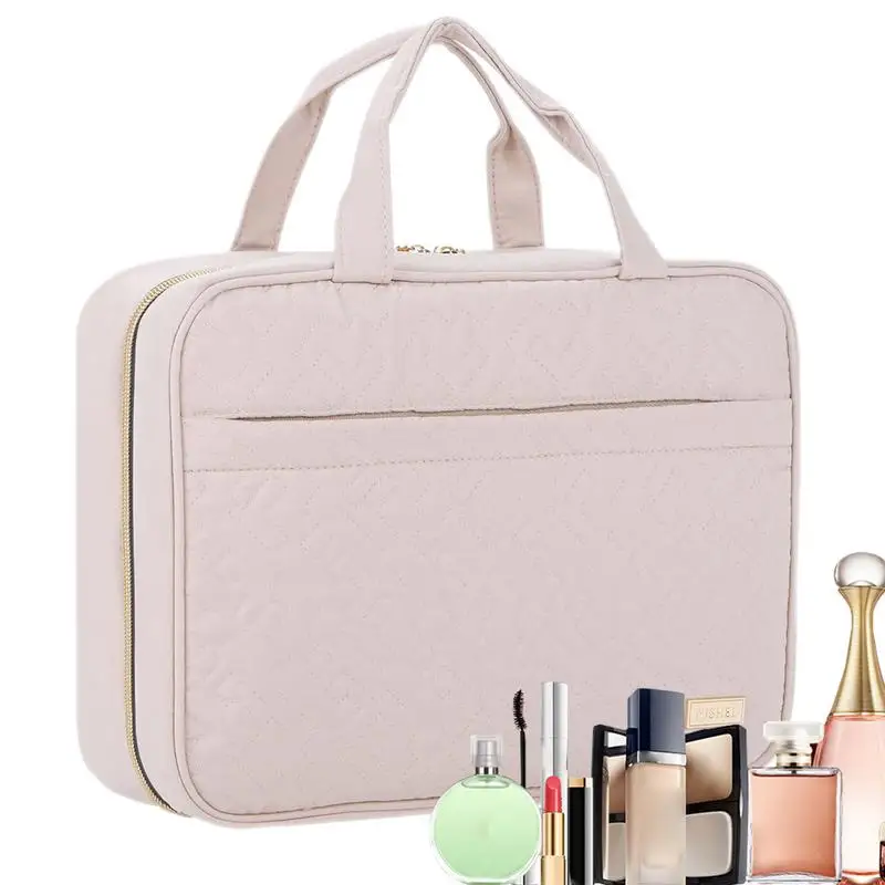 

Makeup Cosmetic Bag Makeup Cosmetics Skincare Organizer Portable Cosmetic Storage Organizer Case For Gym Showers Overnight Stays