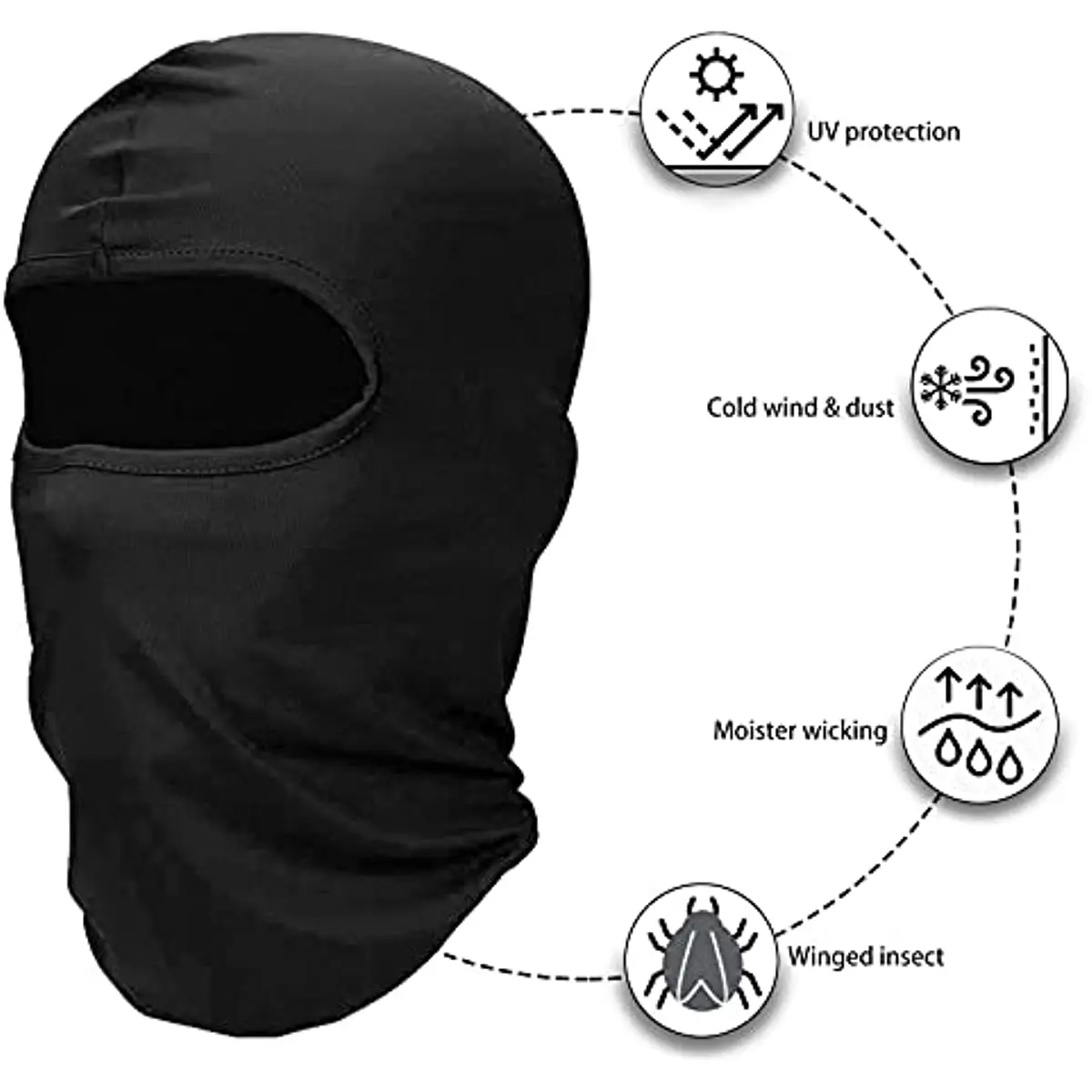 Balaclava Cycling Cap Outdoor UV Protection Caps Ski Masks Breathable Bicycle Hat Men Women Sports and Leisure Motorcycle Hood 3