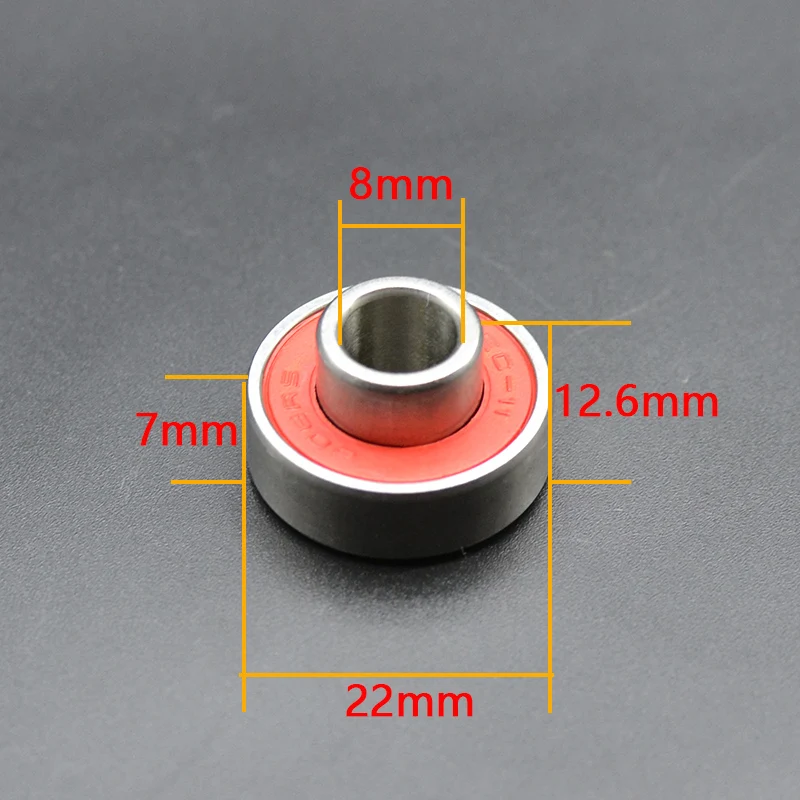 608 RS 베어링, ABEC-11 통합 스페이서 베어링, 608 스케이트보드, 롱보드, 댄스보드 베어링, 8 개, 8x22x7mm