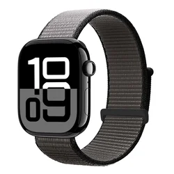 Nylon Loop Strap Bracelet for Smartwatch - Vibrant and Durable Design (45 Iron anchor gray)