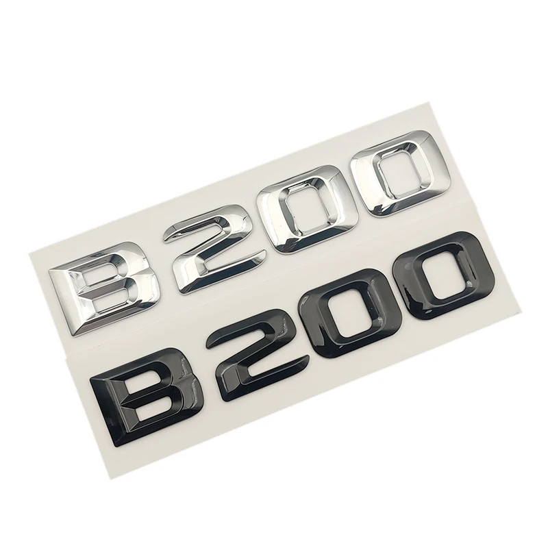 3D Abs Nero Cromato B200 Logo Lettere Del Bagagliaio Dell'Auto Per Mercedes Benz B200 Sticker Cdi 4 Matic 4 Matic Emblem Badge Accessori
