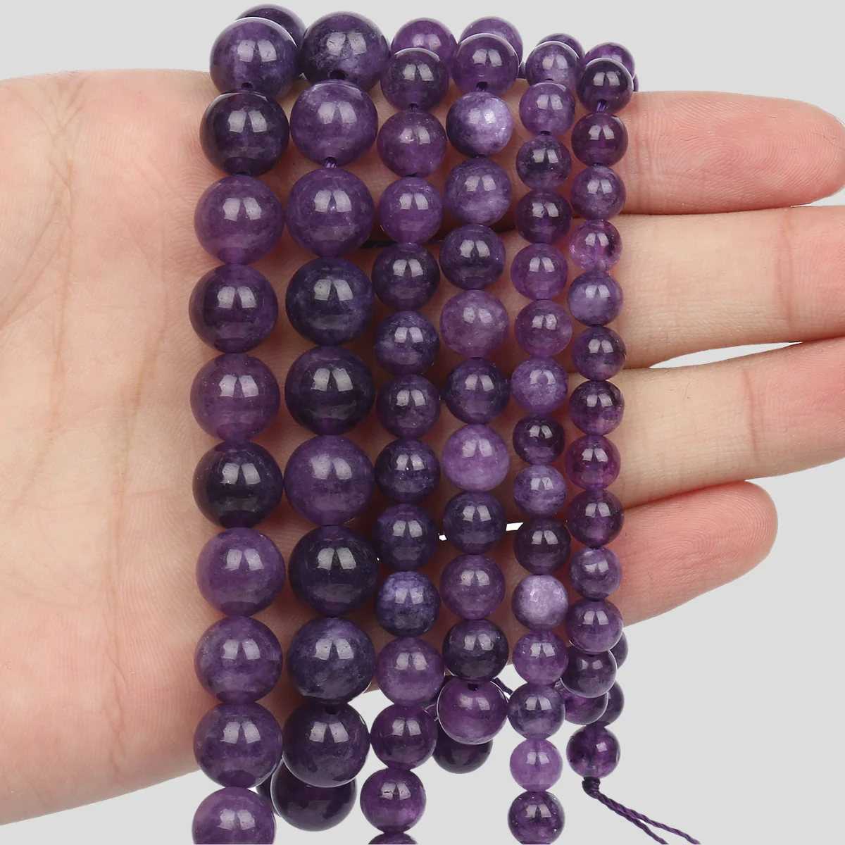 Perles rondes en pierre pour la fabrication de bijoux, bracelet et collier – Image 4