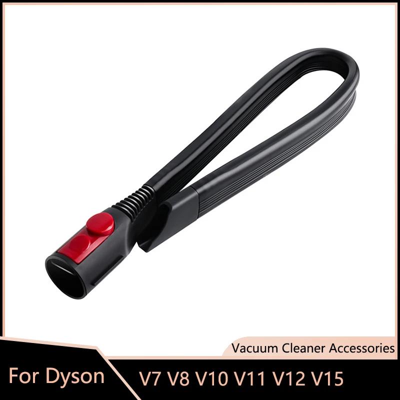 1PC Flat Suction Nozzle Head For Dyson V7 V8 V10 V11 V12 V15 Robot Vacuum Cleaner Replacement Parts Soft Flexible Crevice Tool