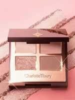 Charlotte Tilbury 4Palette Velvet et 9Palette Silk Shimmer – Fards à paupières et blush crème – Effet rosé longue tenue, modulable, estompable, éclat naturel 1