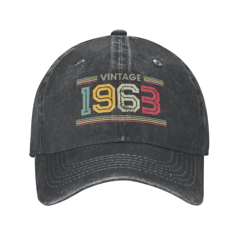 

Unisex Cotton Vintage Retro Born In 1963 60th Baseball Cap Adult 60 Years Old Birthday Gift Adjustable Dad Hat Men Hip Hop