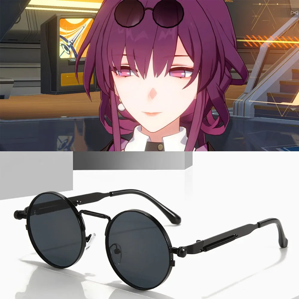 

Kafka Cosplay Steampunk Headwear Sunglasses Game Honkai Star Rail Vintage Eyeglasses Costume Props Accessories