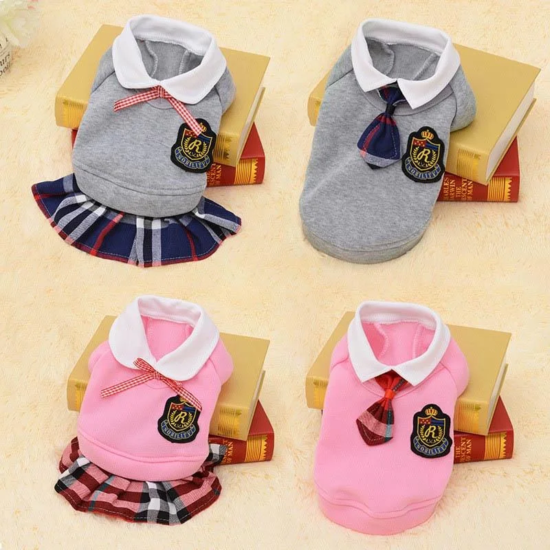 

Couple Pet Dog Uniform Clothes for Small Medium Dogs Costume Puppy Pet Shirt Clothes for Dogs