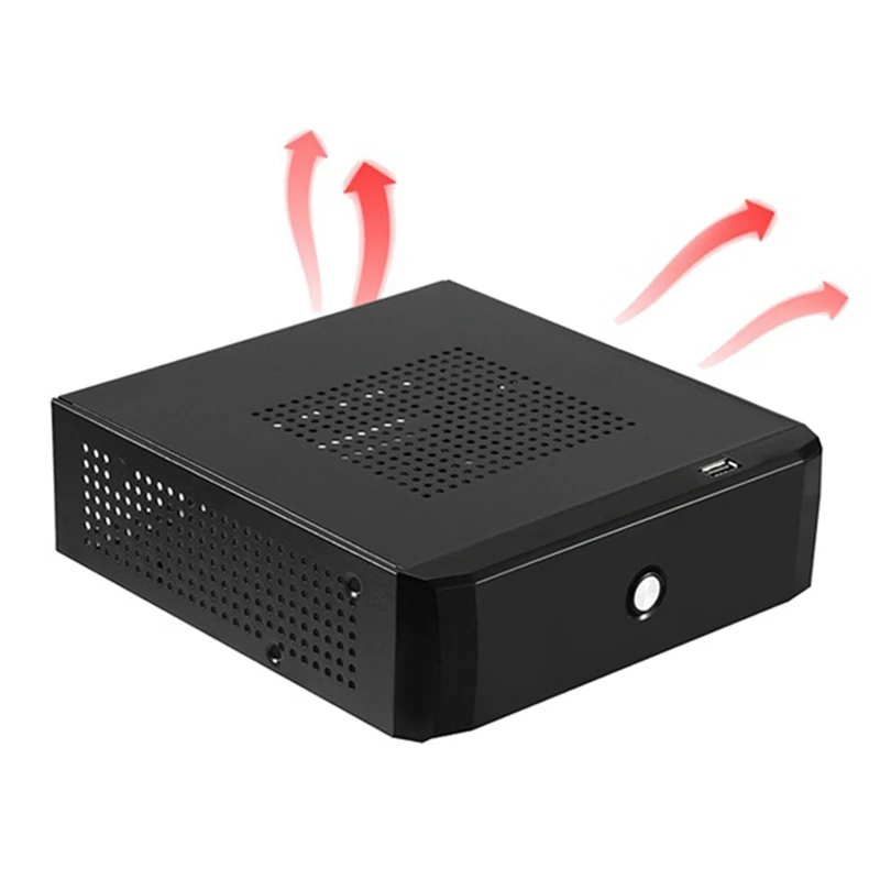 M01 미니 ITX 케이스, 150W 12V 전원 공급 보드, HTPC 섀시, USB2.0 ITX 인클로저, 산업용 제어 섀시