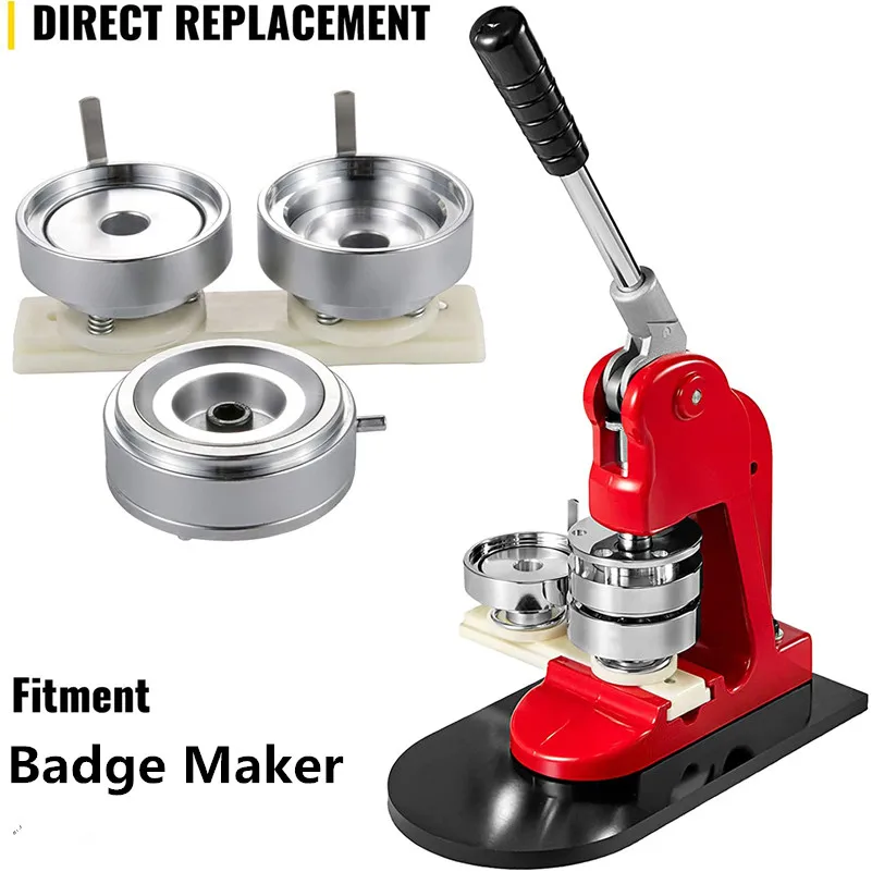 Badge Maker 25/32/37/44/58mm Button Making Machine Mold Free 300pcs Pin Parts Press Kit Circle Manufacture Button Making Tool