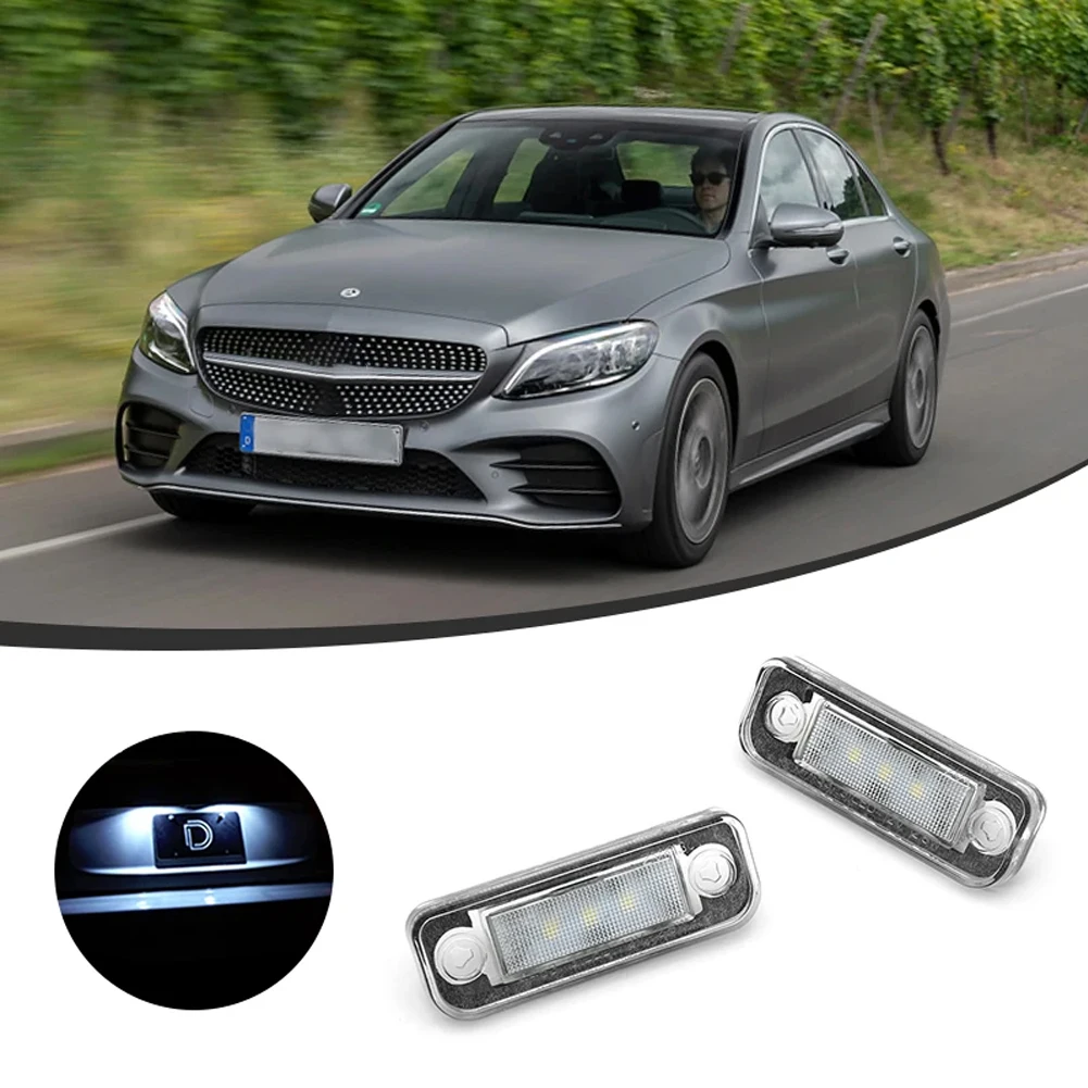 Номерной знак светильник 12 в 6000K для Benz Mercedes W203 2001-2007 W211 2003-2009 R171 2004-2011 W219 2004-2010, детали лампы