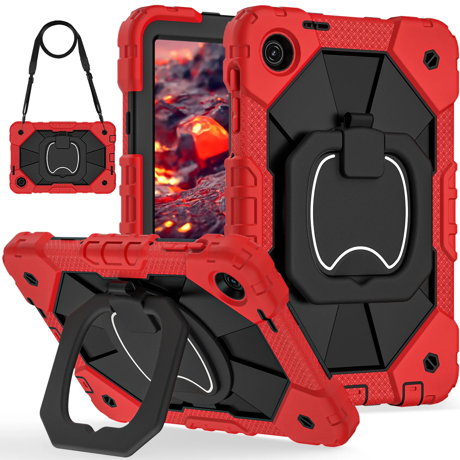 Kids Shockproof Armor Tablet Case with Wristband Cover - 10.1 Inch