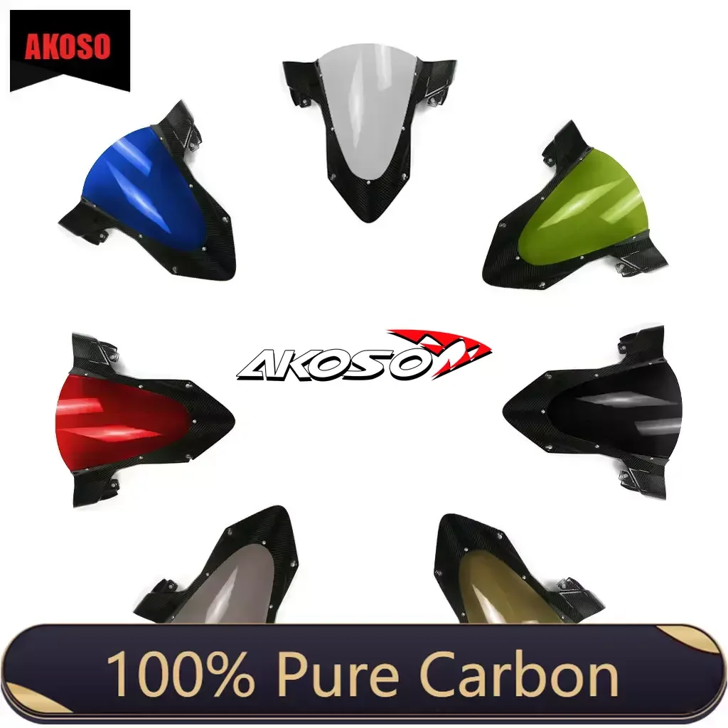 

3K Carbon Fiber+ CLEAR Acrylic Motorcycle Body Parts Kit Windscreen For BMW S1000RR 2020+ WINDSHIELD 2021 2019 2022 2023