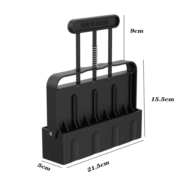 Kézi Palánták Talajblokk -Gyártó Talaj Blokkolója 5X5 Blokkoló Szerszám Dibble Professional -Rel A Kerti -Készítőhöz - Image 6