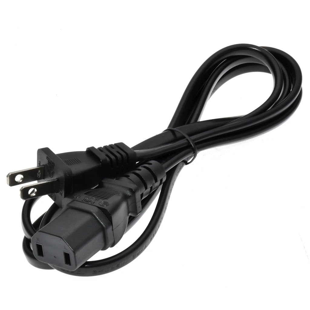 Versatile 2-Pin AC Power Cord - EU/US to IEC 320 C17, 1.5M Length