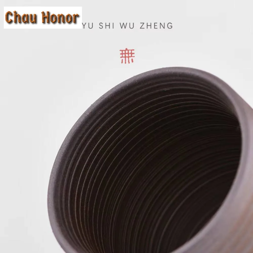 Handmade Ceramic Coffee Mug Retro Style Coarse Pottery Cup 300ml Milk Oat Breakfast Cup Heat Resistant Creative Gift for Friends