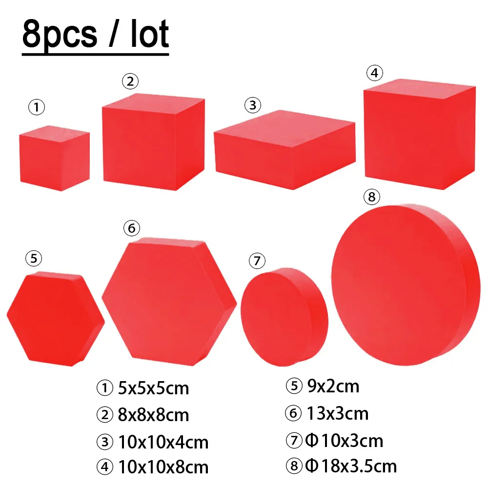 8 pcs Red set