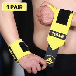 Fitness Sport Wristbands for Enhanced Wrist Support During Workouts (1 Pair) (Yellow)