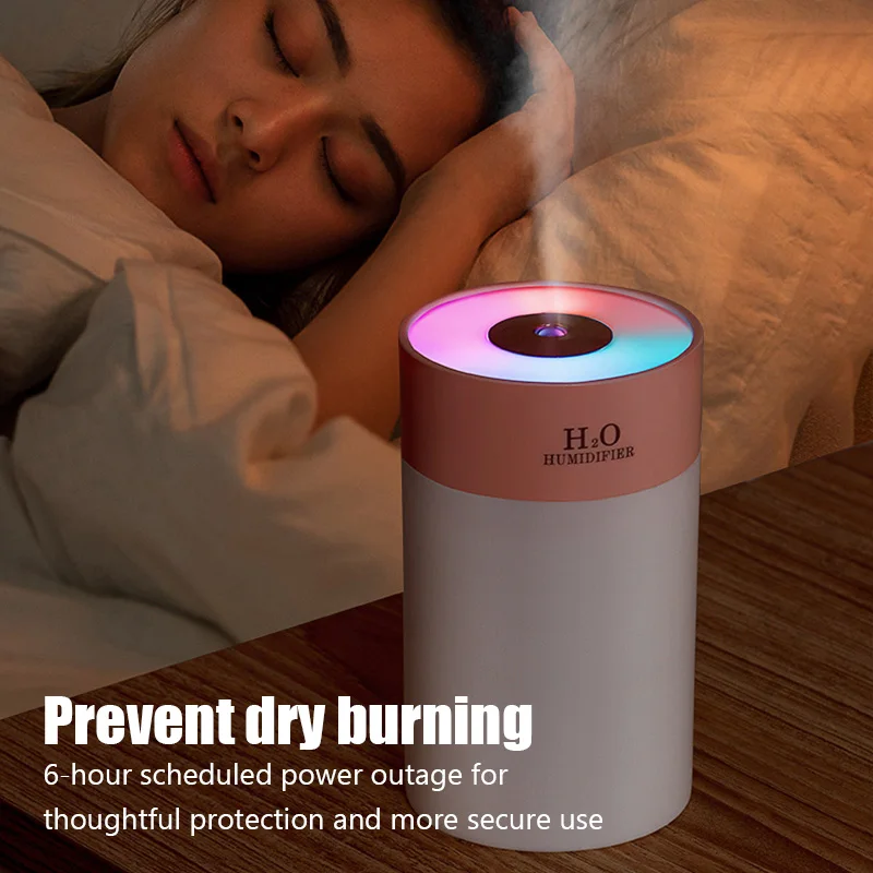 260ML 자동차 공기 가습기 USB 에센셜 오일 디퓨저 홈 아로마 가습 안개 제조기 LED 야간 조명 미니 초음파 가습기