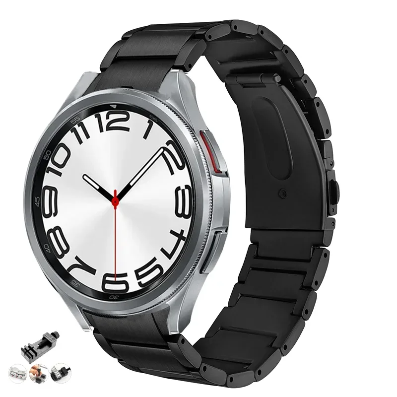 Luxury Titanium Strap No Gaps For Samsung Galaxy Watch 6 40MM 44MM Metal Correa Series Galaxy Watch 6 Classic 43 47/Watch 5 pro