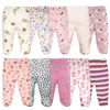 3PCS/Lot Cotton Newborn Baby Boy Girl Pants Cartoon Wrap Foot Long Trousers Spring Autumn Toddler Leggings For Girls Boys 0-12M 1