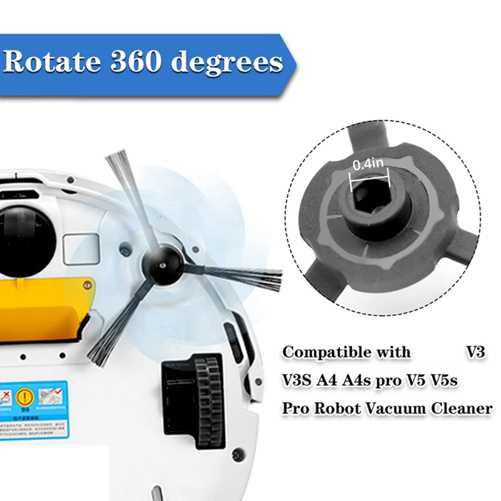 

10 PCS Sweeping Side Brush Replacement for V3 V3S A4 A4S