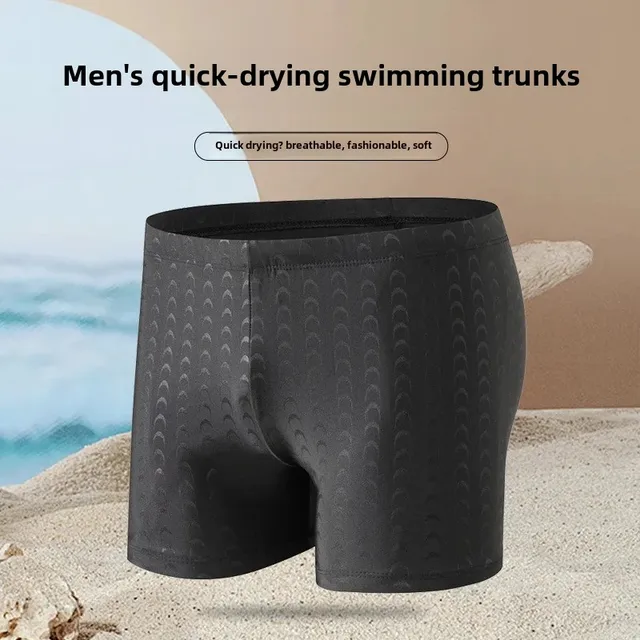 Men's Speedo Swimming Trunks Shark Skin Design Quick Dry Breathable Fitness Running Sports Equipment Single Piece Swimwear 1