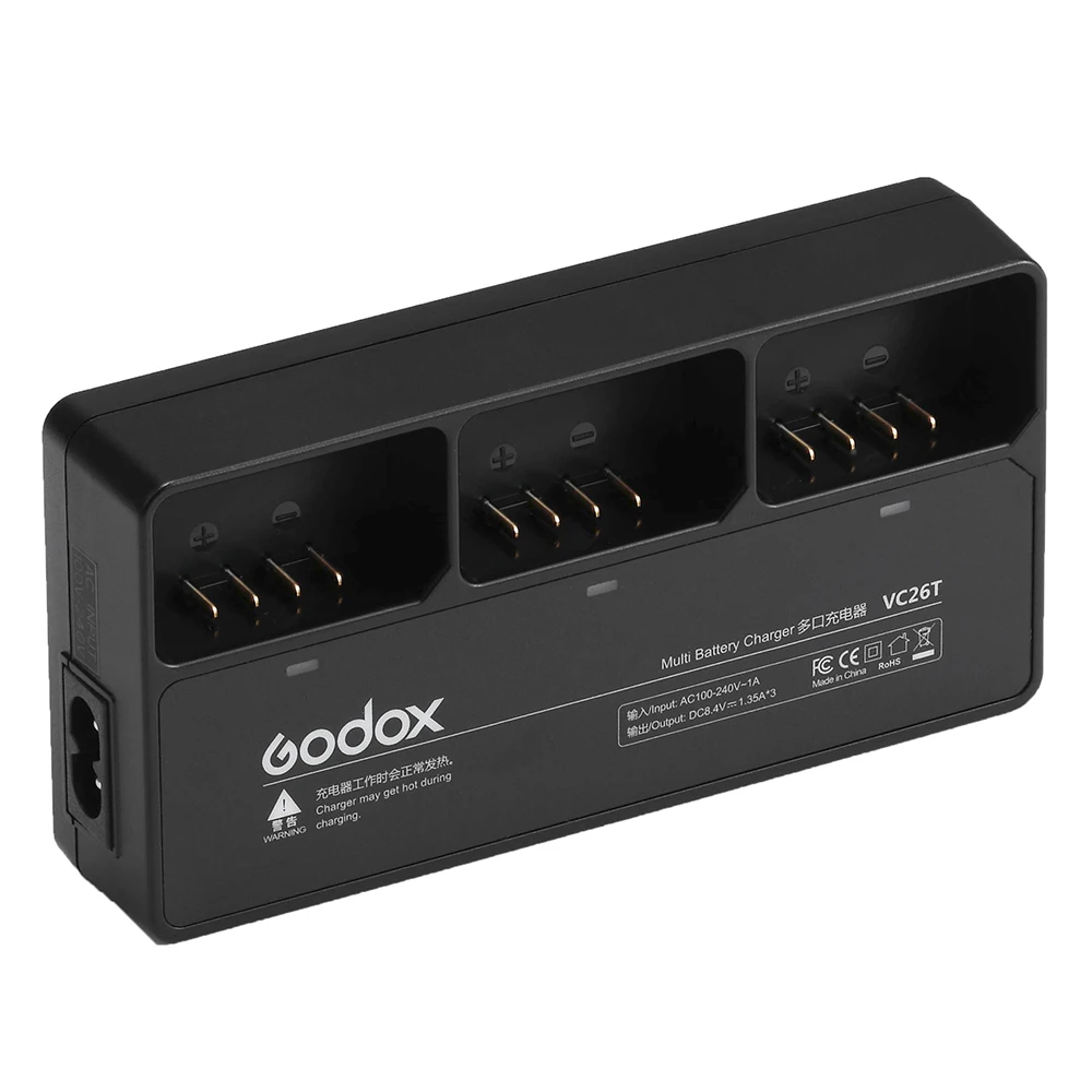 Caricatore USB Godox VC26 - Per Flash V1, V860III, DC 8.4V, Tipo C - Foto 7