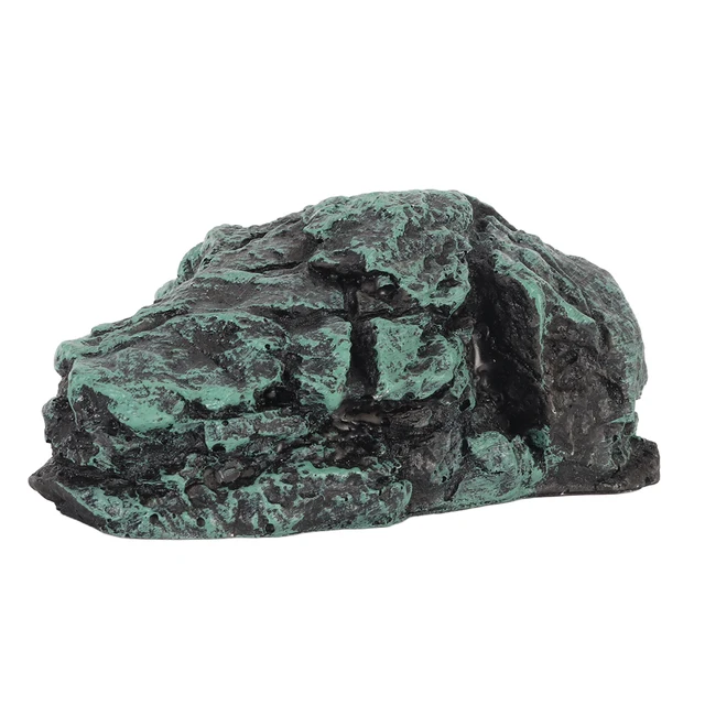 Reptile Rock Hide Cave Simulation Realistic Safe Comfortable Resin Rock Hideout for Terrarium Decoration 5