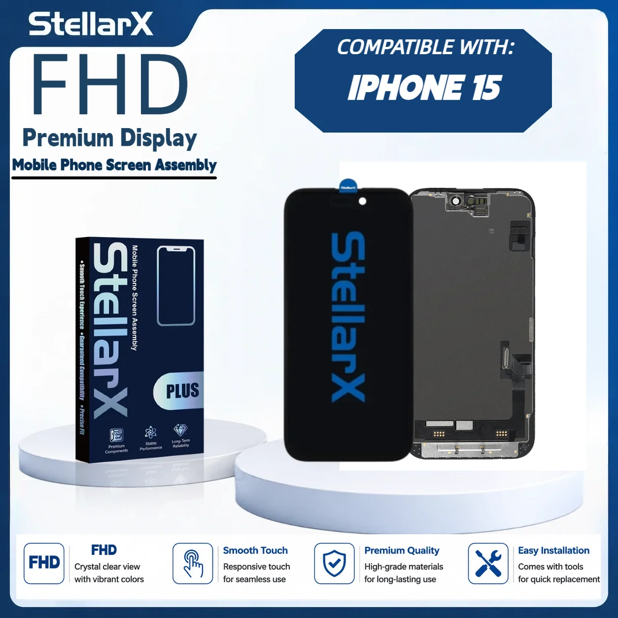 StellarX FHD High Color Gamut Screen Replacement Display
