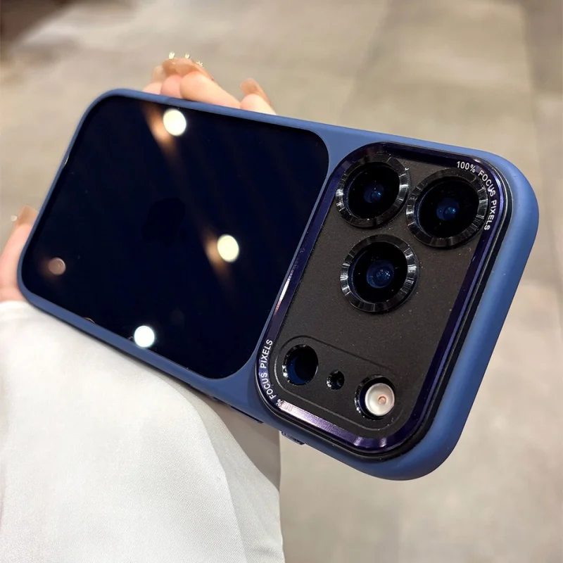 Matte Bumper Transparent Phone Case with Lens Protection and Shockproof Clear Back Cover