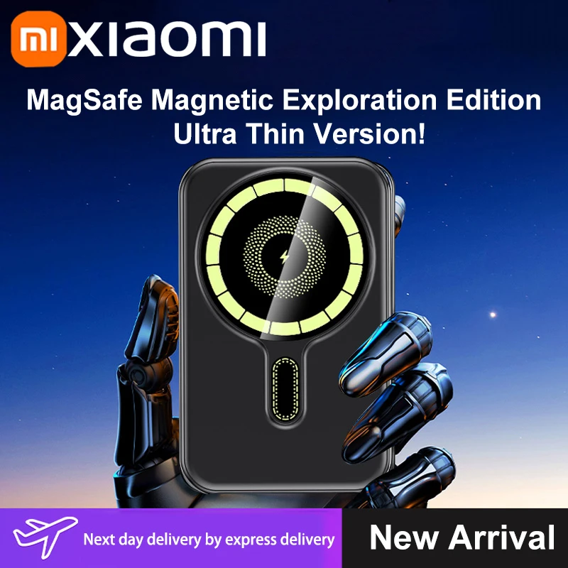 Xiaomi 5000mAh Magnetic Wireless Charger Power Bank Magsafe External Battery Super Fast Charging PowerBank For iPhone 15 16 New