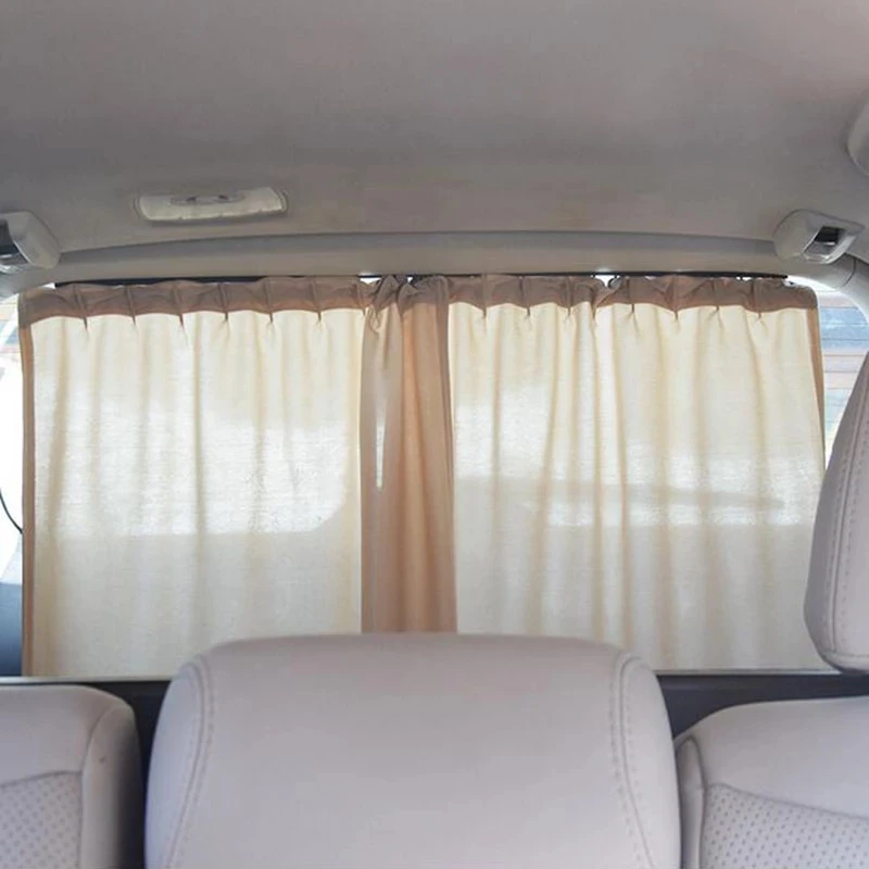 

1 Pair Shrinkable Car Rear Windshield Side Window Sun Visor Blackout Blinds Curtain Automotive Sun Shade Anti UV Curtains Car