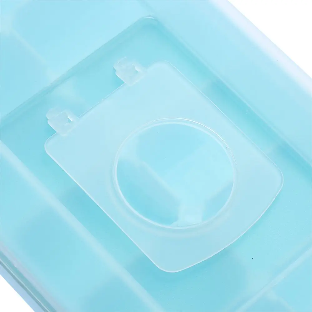 16 Cavity Cover Maker Box Plastic Ice Tray Jelly Freezer With Lid Cube Mold