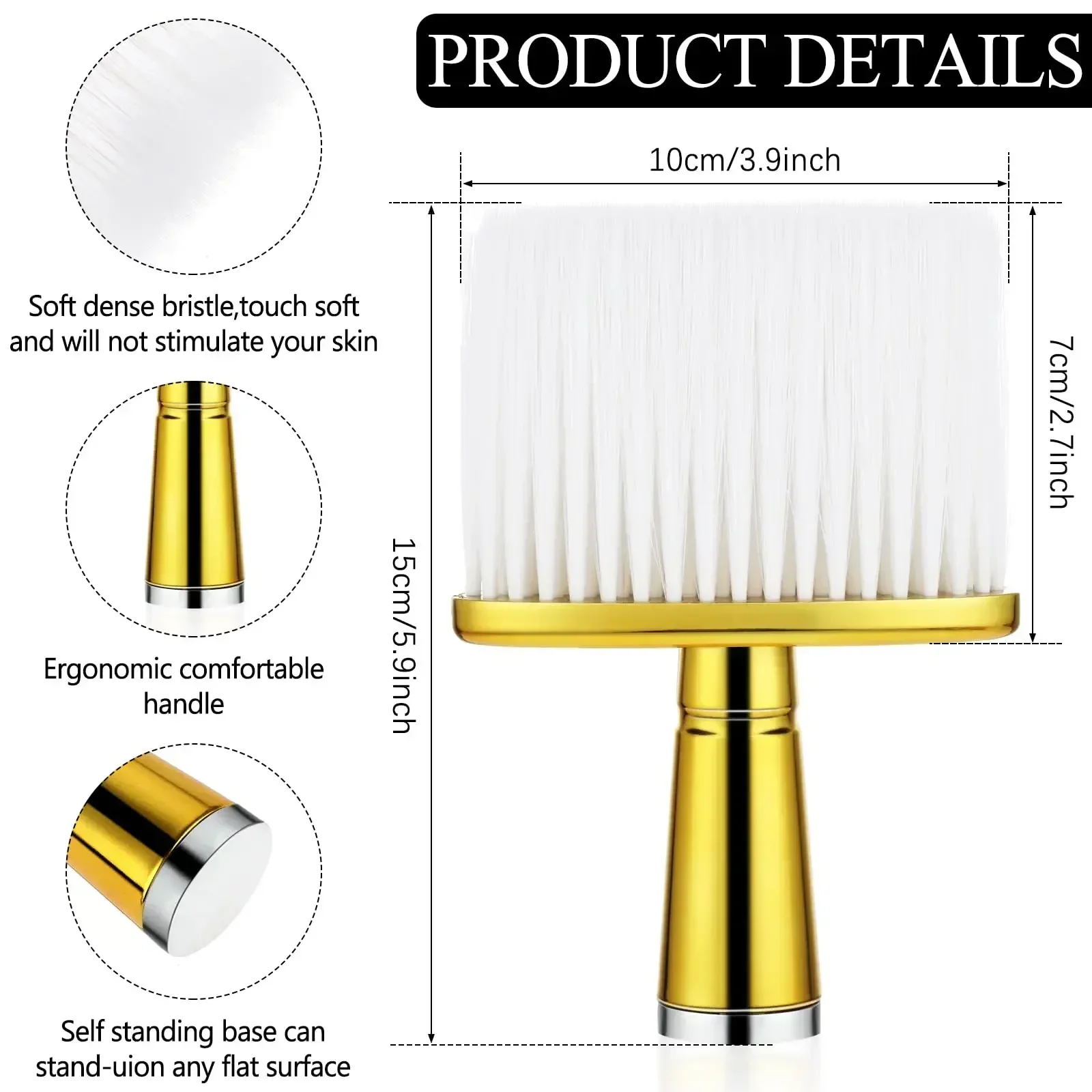 Professional Soft Neck Face Duster Brushes Barber Hair Clean Hairbrush Beard Brush Salon Cutting Hairdressing Styling Tools 2