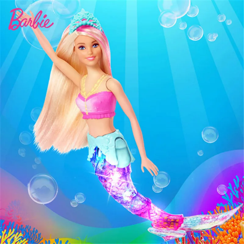 Mattel Barbie Toys Little Mermaid Sound and Light Doll Birthday Gift Toys for Girls Toys for Kids Fashion Dolls for Girls Baby 1 Mattel Barbie Toys Little Mermaid Sound and Light Doll Birthday Gift Toys for Girls Toys for Kids Fashion Dolls for Girls Baby 1