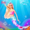 Mattel Barbie Toys Little Mermaid Sound and Light Doll Birthday Gift Toys for Girls Toys for Kids Fashion Dolls for Girls Baby 1