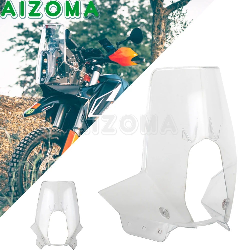 Motocross Rally Adventure-R Carenatura Protezione Parabrezza Protezione Trasparente Per Enduro 701 690 890 Exc Baja 790 450 Rally Replica