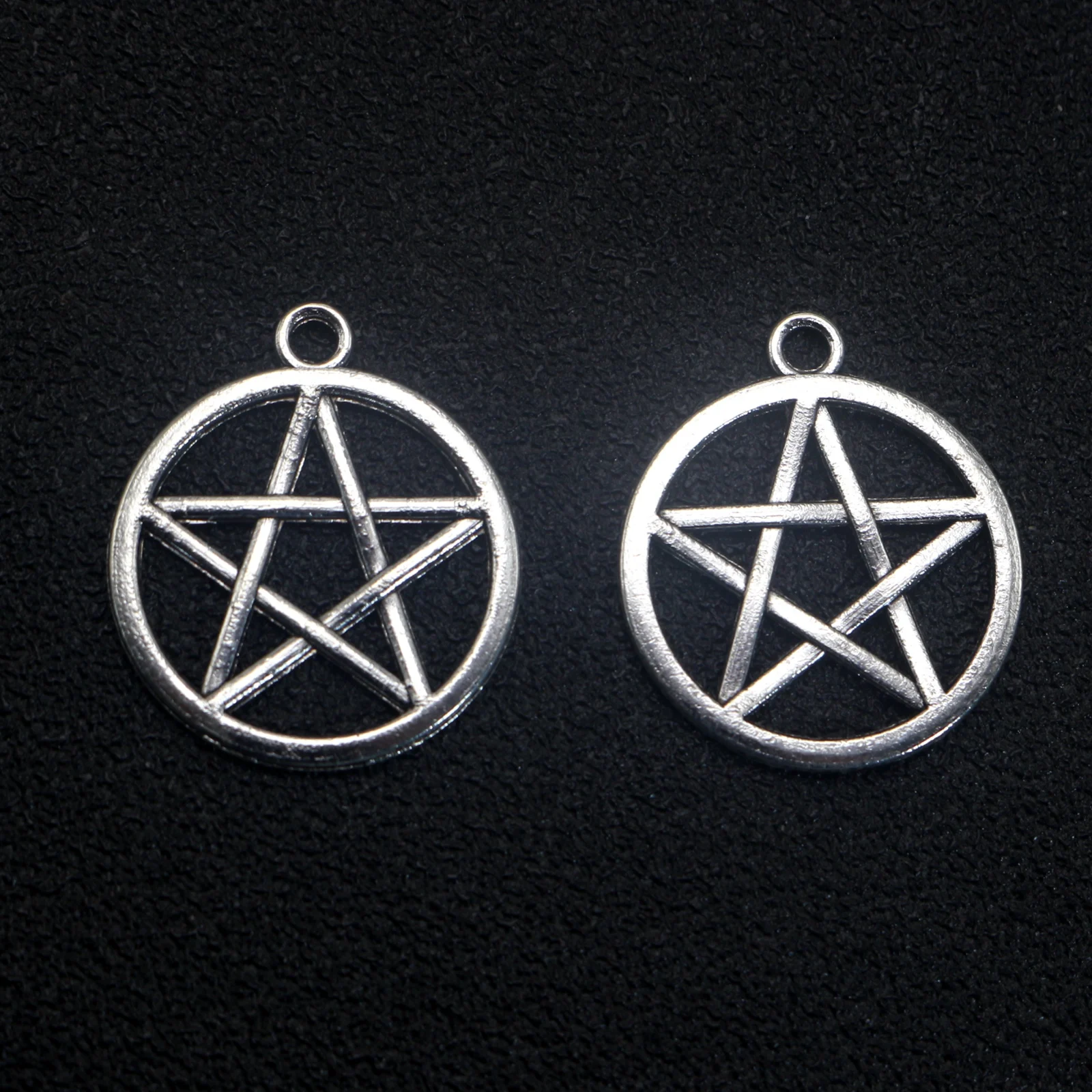 

20 Tibet Alloy Pentagram Star Charms Pendant 24X28mm DIY Earring Necklace