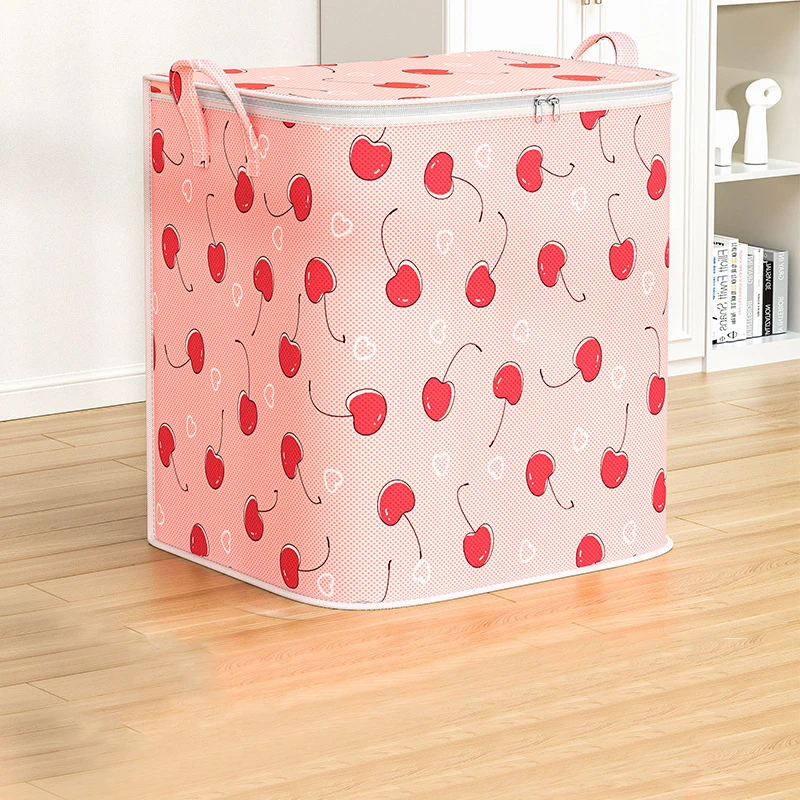 Large Capacity Clothing Storage Bag Portable Clothing Quilt Storage Bag Bedroom Organizer Foldable Dust-Proof Quilt Zipper Bag 2