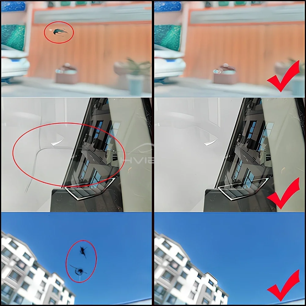 4Pcs Auto Windshield Repair Kit Front Specialize Crack Solution Three Piece Removal Care Accessory Support Glass Liquid Cleaning 2