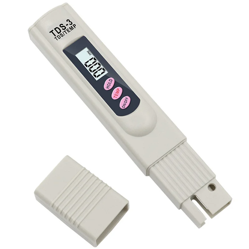 Water Quality Tester Handheld TDS Digital Water Tester Water Test Pen Quality Analysis Meter Purity Check 0-9999 ppm Measurement